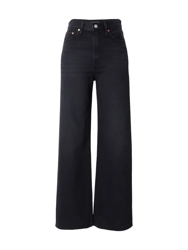 LEVI'S ® LEVI'S ® Kavbojke 'Ribcage Wide Leg Jeans'  črn denim