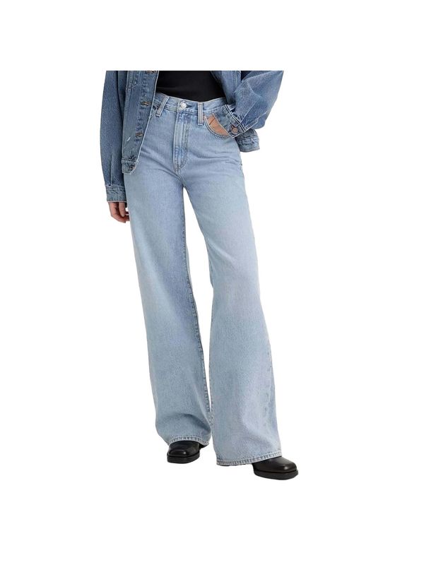 LEVI'S ® LEVI'S ® Kavbojke 'Ribcage Wide Leg Jeans'  svetlo modra
