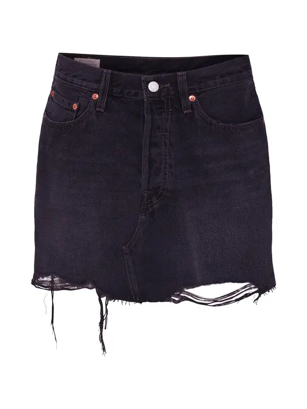 LEVI'S ® LEVI'S ® Krilo 'Deconstructed Skirt'  črn denim