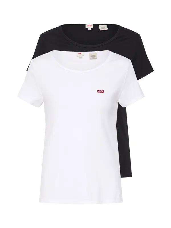 LEVI'S ® LEVI'S ® Majica '2 Pack Crewneck Tee'  črna / bela
