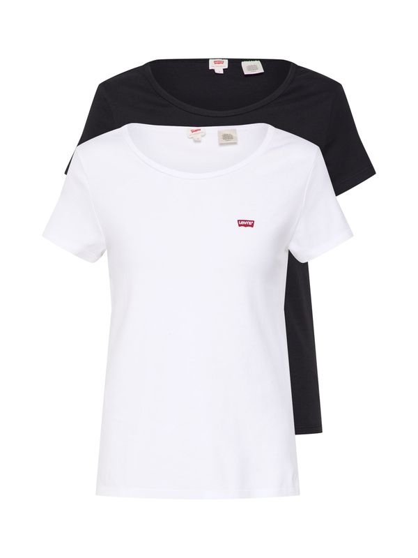 LEVI'S ® LEVI'S ® Majica '2Pack Crewneck Tee'  črna / bela