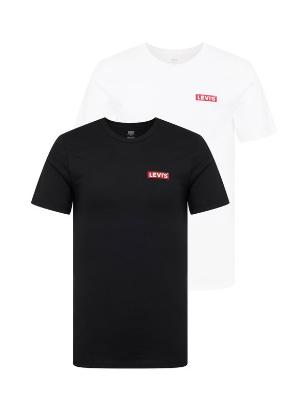 LEVI'S ® LEVI'S ® Majica '2Pk Crewneck Graphic'  rdeča / črna / bela