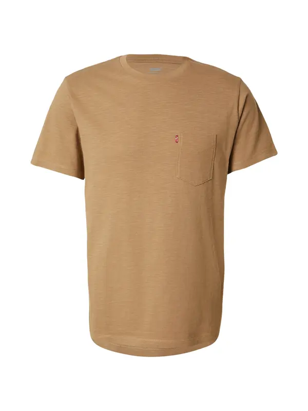 LEVI'S ® LEVI'S ® Majica 'Classic Pocket Tee'  mokka / krvavo rdeča