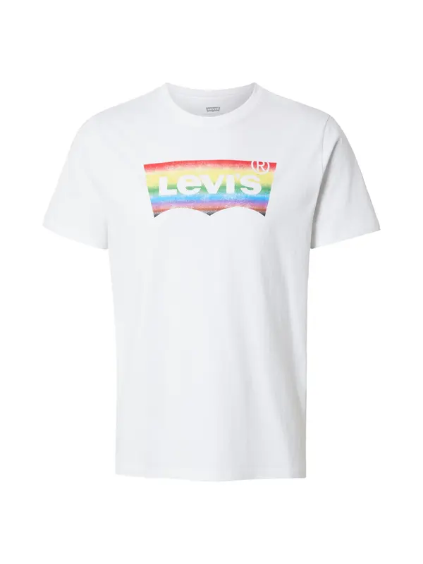 LEVI'S ® LEVI'S ® Majica 'COMMUNITY'  svetlo modra / rumena / krvavo rdeča / bela