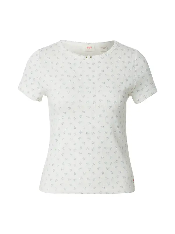LEVI'S ® LEVI'S ® Majica 'Dry Goods Pointelle'  svetlo modra / bela