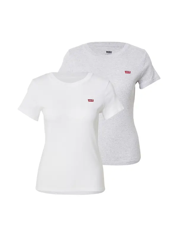 LEVI'S ® LEVI'S ® Majica 'Essential'  siva / rdeča / bela