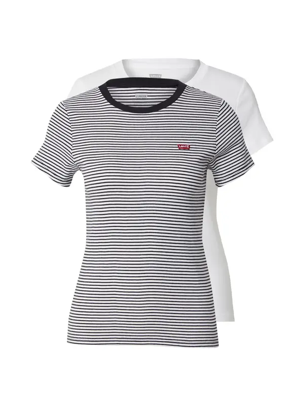LEVI'S ® LEVI'S ® Majica 'Essential Tee (2-Pack)'  črna / bela