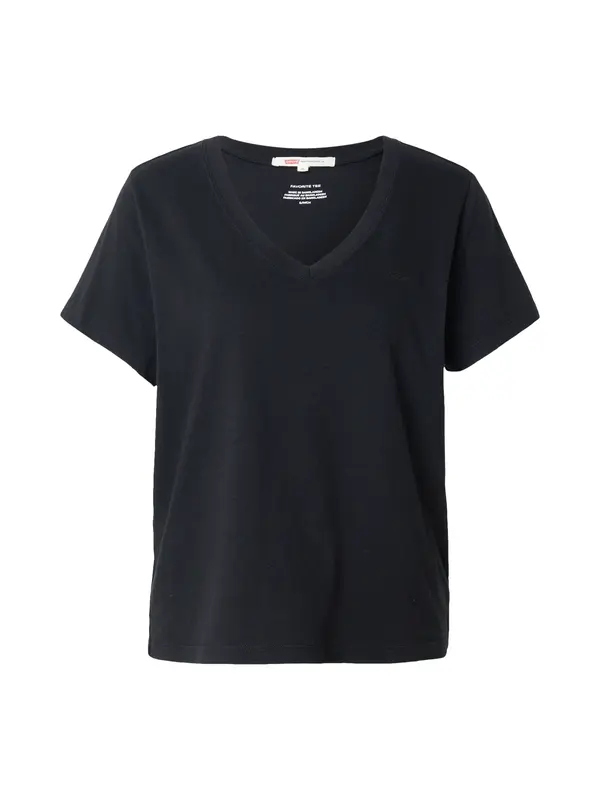 LEVI'S ® LEVI'S ® Majica 'Favorite Cotton V-Neck Tee'  črna