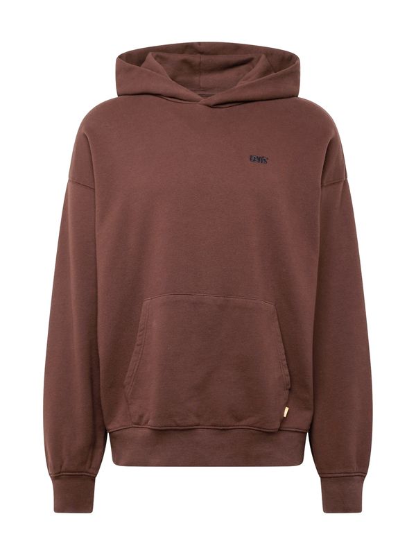 LEVI'S ® LEVI'S ® Majica 'Gold Tab Hoodie'  čokolada / črna