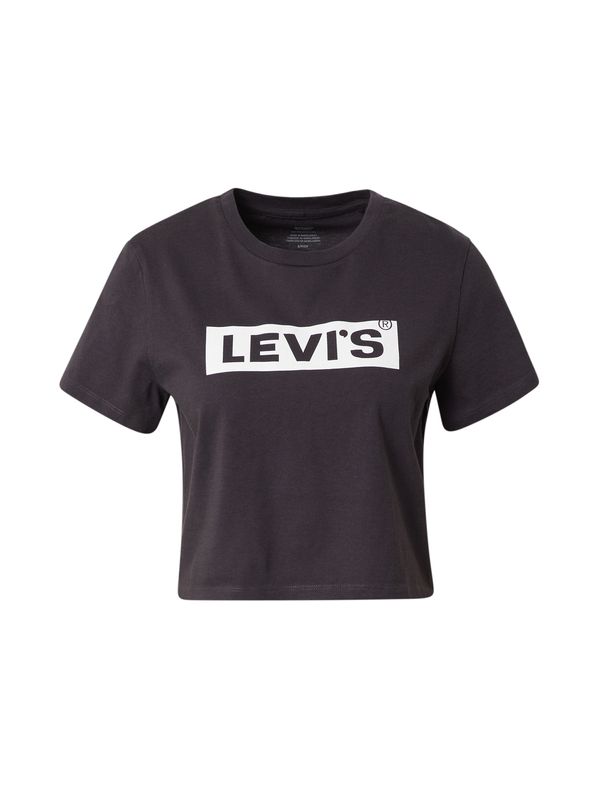 LEVI'S ® LEVI'S ® Majica 'GR Cropped Jordie Tee'  črna / bela