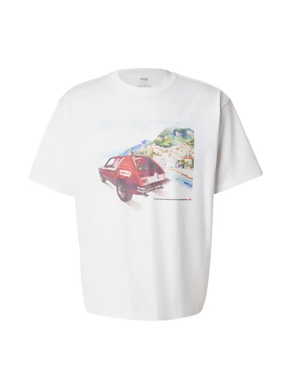 LEVI'S ® LEVI'S ® Majica 'Graphic Boxy Tee'  svetlo modra / rdeča / črna / bela