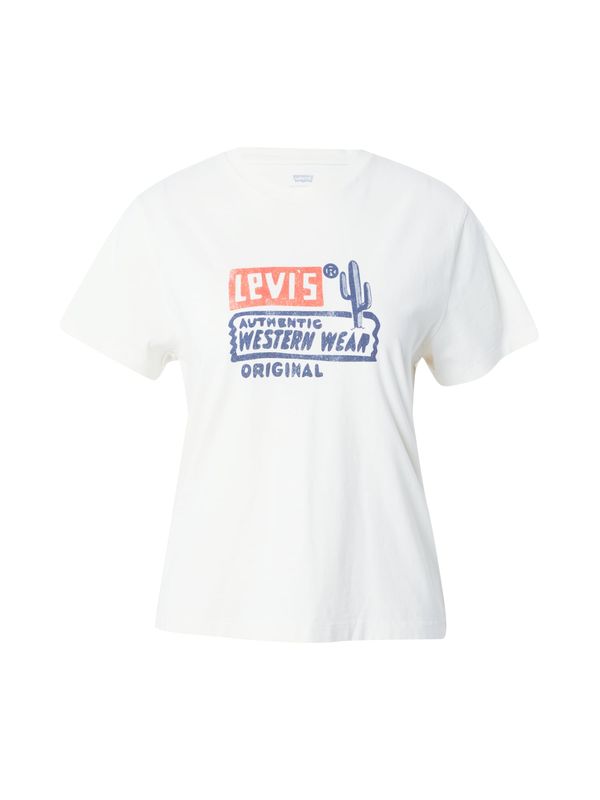 LEVI'S ® LEVI'S ® Majica 'Graphic Classic Tee'  mornarska / pastelno rdeča / bela