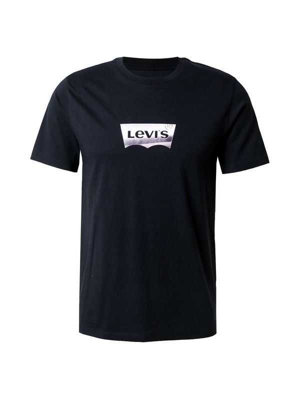 LEVI'S ® LEVI'S ® Majica 'Graphic Crewneck Tee'  nočno modra / temno liila / bela