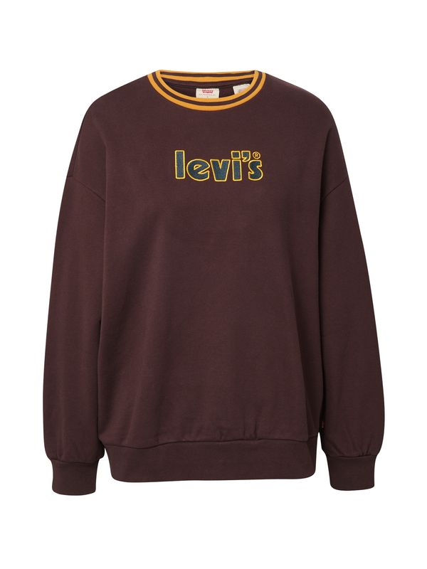 LEVI'S ® LEVI'S ® Majica 'Graphic Prism Crew'  rjava / rumena / črna