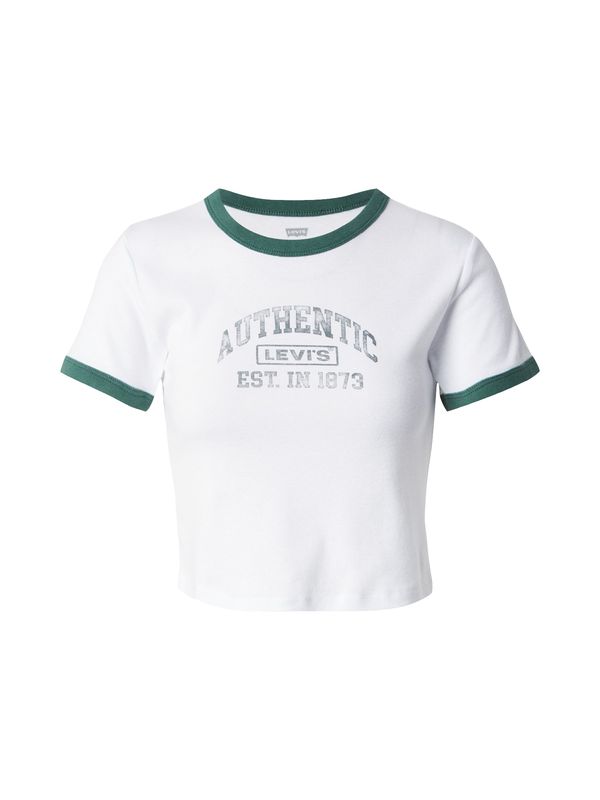 LEVI'S ® LEVI'S ® Majica 'GRAPHIC RINGER MINI'  siva / smaragd / bela