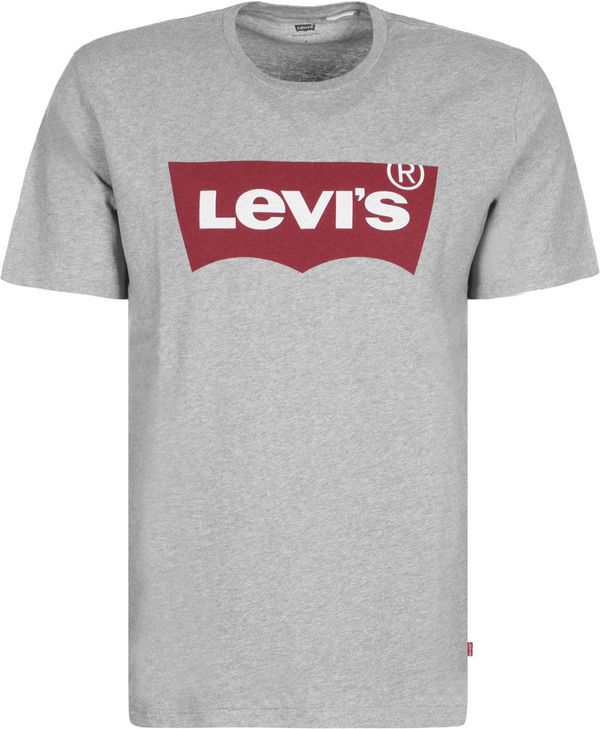 LEVI'S ® LEVI'S ® Majica 'Graphic Set In Neck'  pegasto siva / češnjevo rdeča / bela