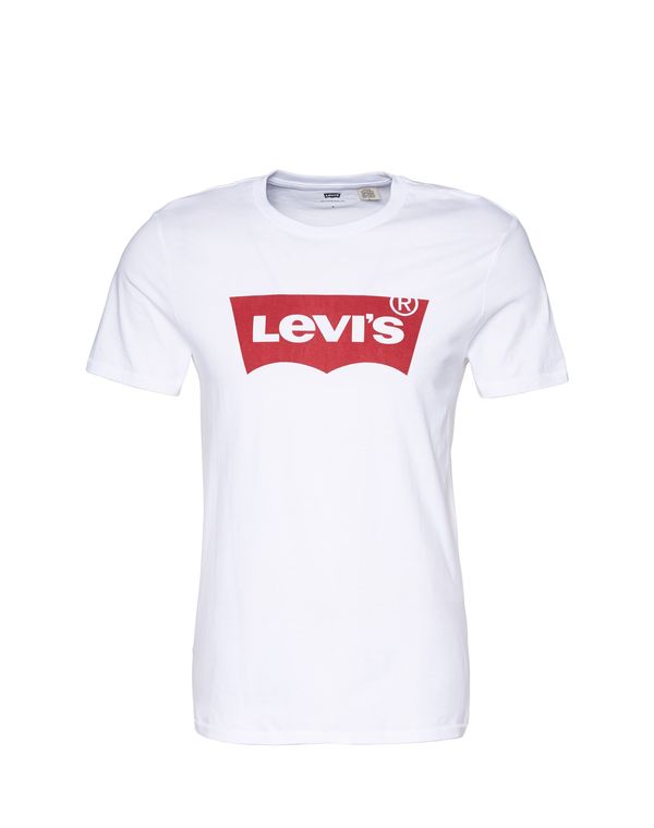 LEVI'S ® LEVI'S ® Majica 'Graphic Set In Neck'  rdeča / bela
