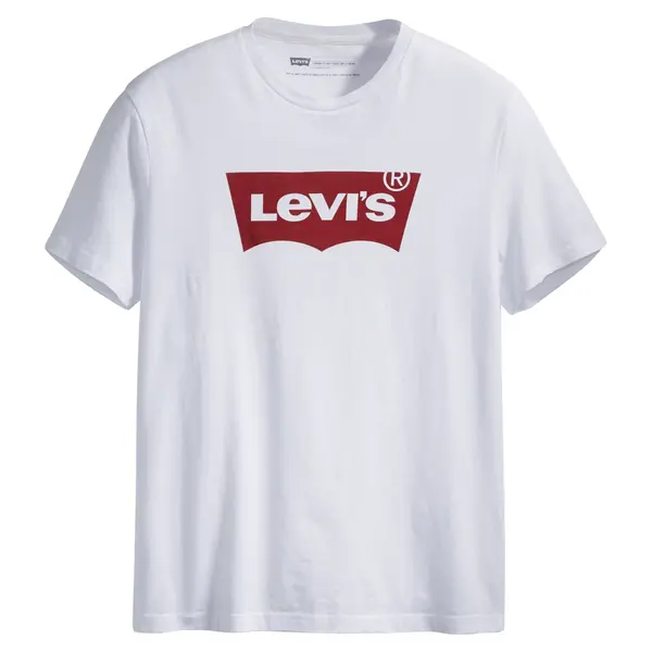 LEVI'S ® LEVI'S ® Majica 'Graphic Set-In Neck T-Shirt'  rdeča / bela
