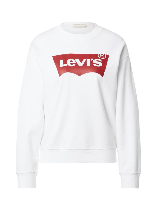 LEVI'S ® LEVI'S ® Majica 'Graphic Standard Crew'  temno rdeča / bela