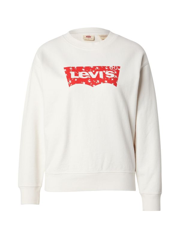 LEVI'S ® LEVI'S ® Majica 'Graphic Standard Crew'  zelena / rosé / rdeča / off-bela