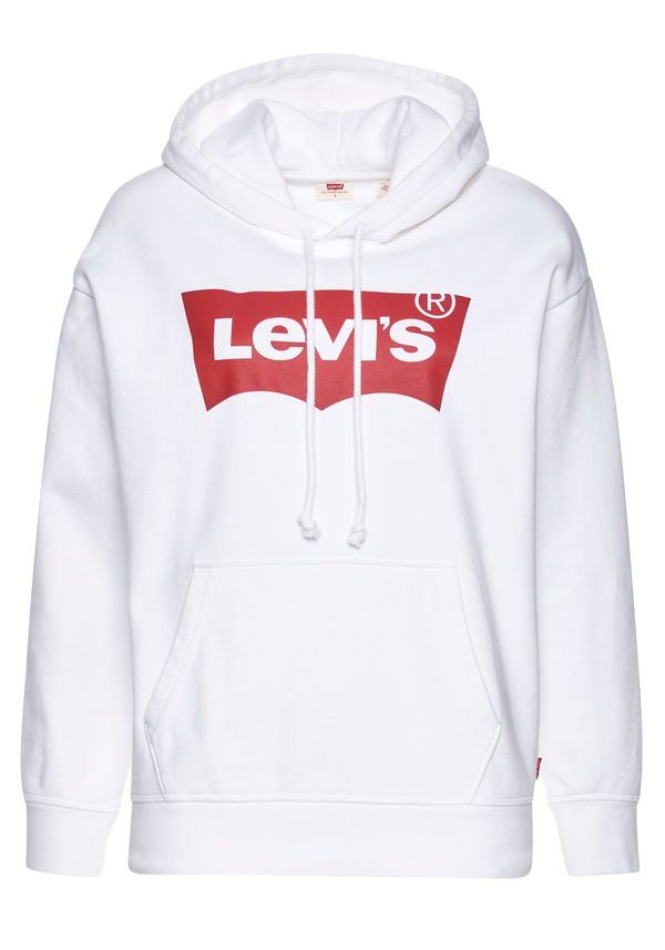 LEVI'S ® LEVI'S ® Majica 'Graphic Standard Hoodie'  rdeča / bela