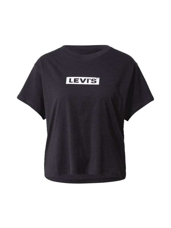 LEVI'S ® LEVI'S ® Majica 'Graphic Varsity Tee'  črna / bela