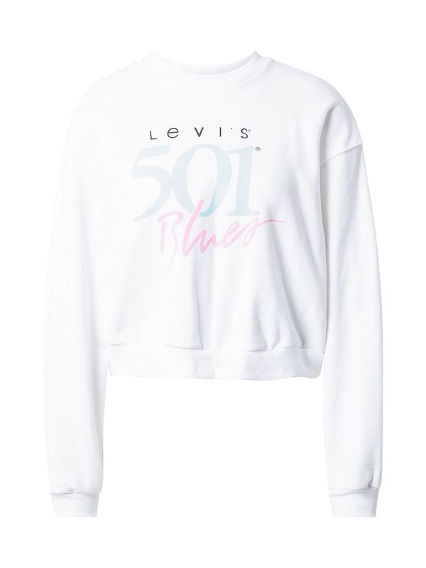 LEVI'S ® LEVI'S ® Majica 'Graphic Vintage Crew'  svetlo modra / roza / črna / bela