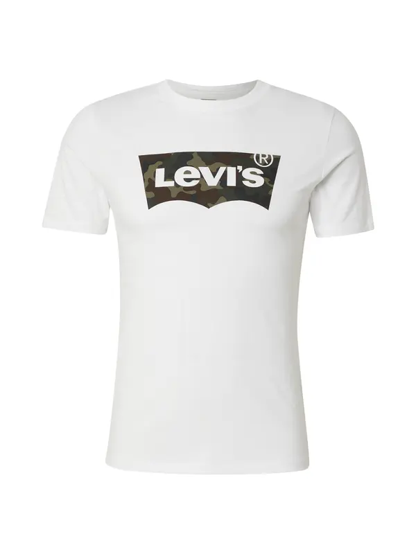 LEVI'S ® LEVI'S ® Majica 'Housemark Graphic T-Shirt'  temno rjava / kaki / temno zelena / bela