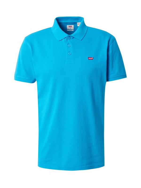 LEVI'S ® LEVI'S ® Majica 'Housemark Polo'  neonsko modra / rdeča / bela