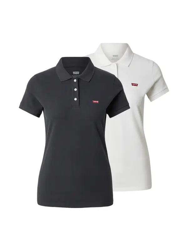 LEVI'S ® LEVI'S ® Majica 'Housemark Polo Shirt (2-Pack)'  črna / bela