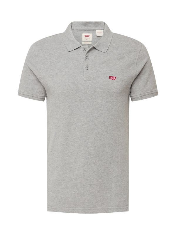 LEVI'S ® LEVI'S ® Majica 'Levis HM Polo'  pegasto siva / rdeča / bela