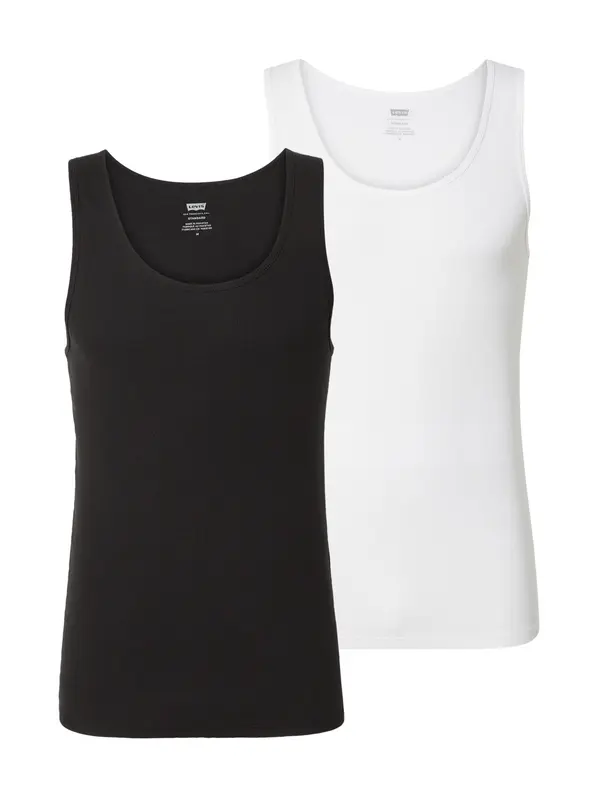 LEVI'S ® LEVI'S ® Majica 'Levi's® Pride Rib Tank - 2 Pack'  črna / bela