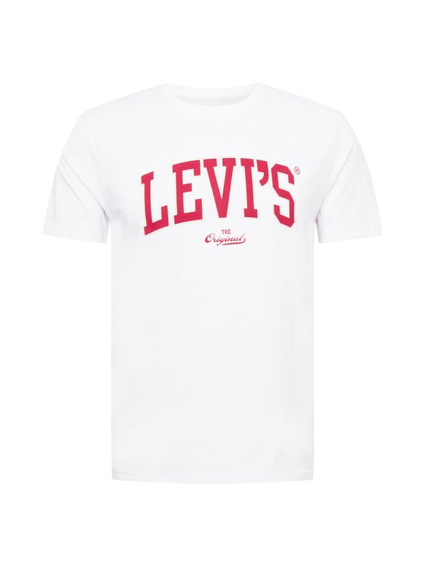 LEVI'S ® LEVI'S ® Majica 'LSE Graphic Crewneck '  rdeča / bela