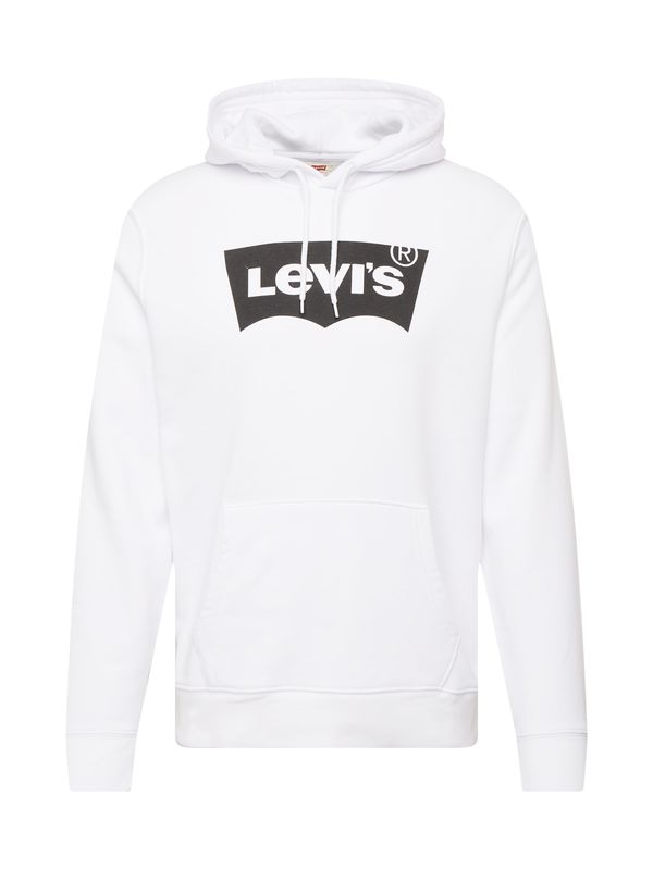 LEVI'S ® LEVI'S ® Majica 'LSE T3 Graphic Hoodie'  črna / bela