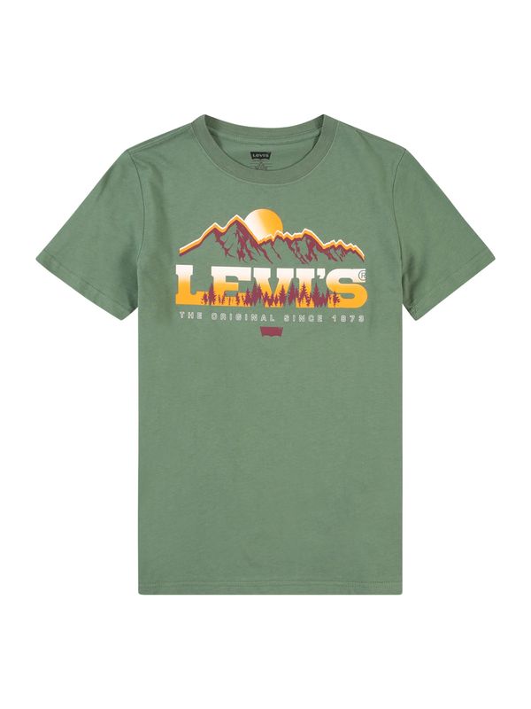 LEVI'S ® LEVI'S ® Majica 'MAJESTIC MOUNTAINS'  trst / ciklama / oranžna / bela