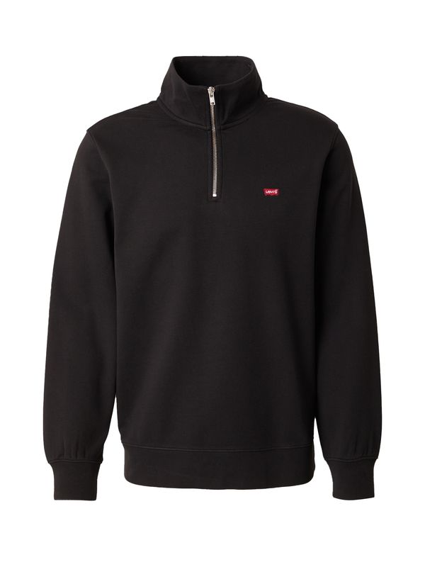 LEVI'S ® LEVI'S ® Majica 'Original HM 1/4 Zip'  rdeča / črna / bela