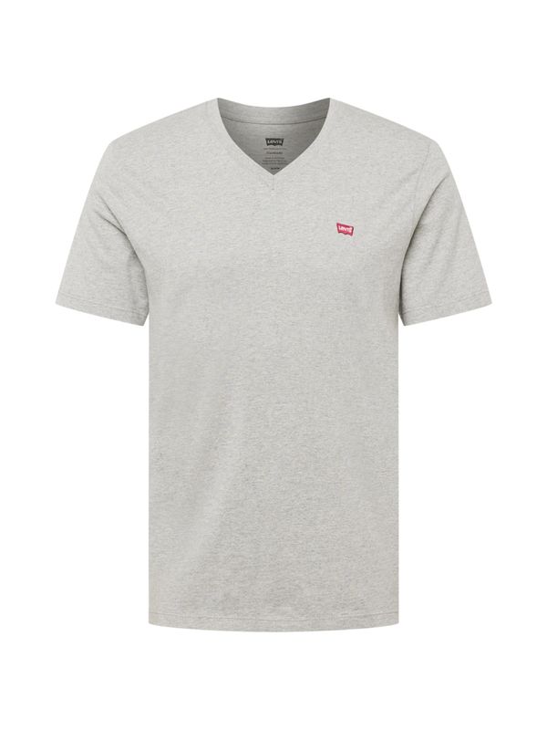 Levi's LEVI'S ® Majica 'Original HM Vneck'  siva / rdeča