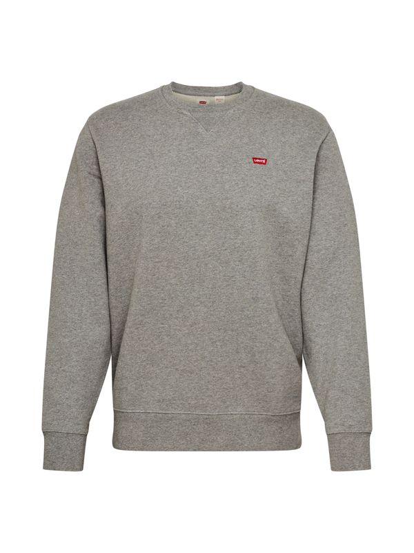 LEVI'S ® LEVI'S ® Majica 'Original Housemark Sweatshirt'  siva / ognjeno rdeča / bela