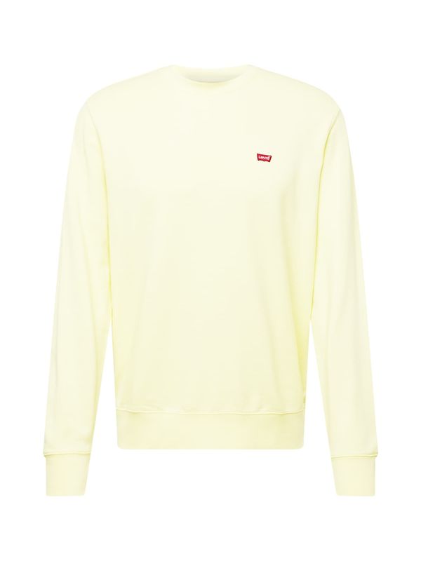 LEVI'S ® LEVI'S ® Majica 'Original Housemark Sweatshirt'  svetlo rumena / rdeča / bela