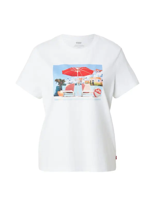 LEVI'S ® LEVI'S ® Majica 'Perfect'  svetlo modra / temno zelena / rdeča / bela