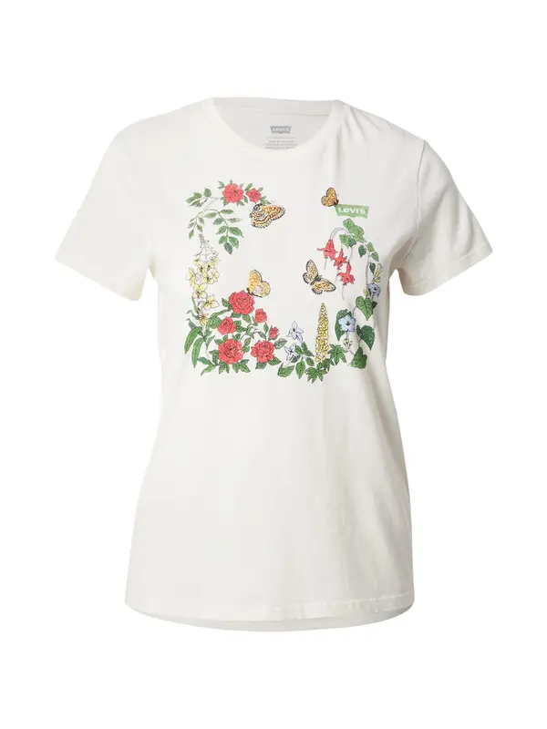 LEVI'S ® LEVI'S ® Majica 'Perfect Tee'  rumena / zelena / rdeča / bela
