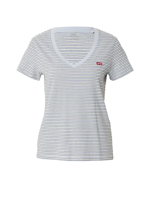 LEVI'S ® LEVI'S ® Majica 'Perfect V-Neck Tee'  mornarska / svetlo modra / bela