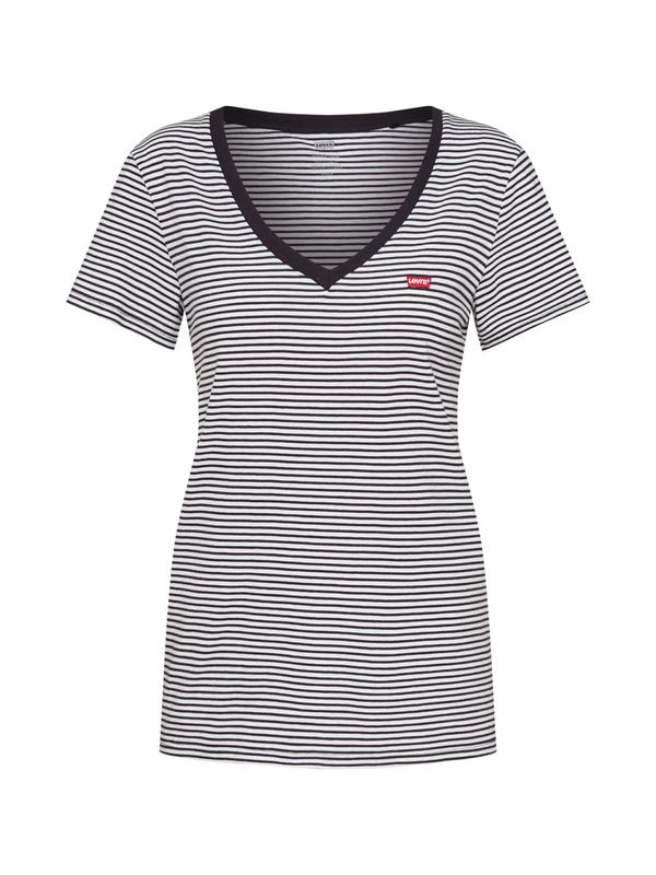 LEVI'S ® LEVI'S ® Majica 'Perfect Vneck'  temno siva / bela