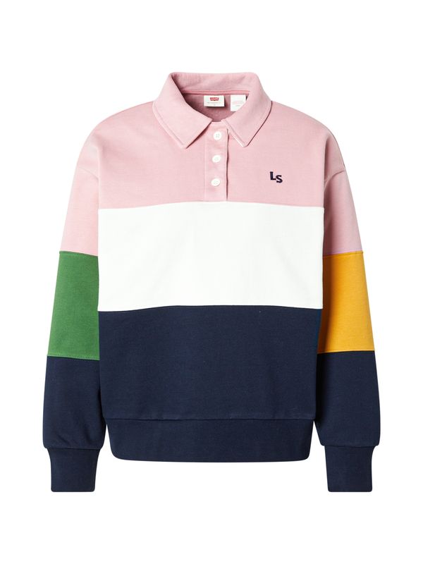 LEVI'S ® LEVI'S ® Majica 'POPOVER'  mornarska / temno rumena / roza / bela