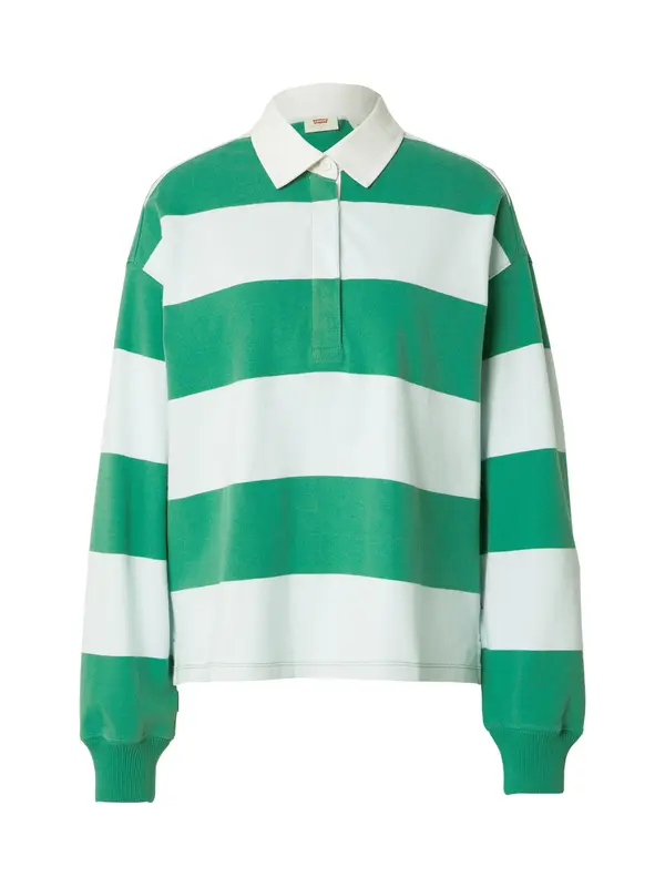 LEVI'S ® LEVI'S ® Majica 'Reenie Rugby Long Sleeve Tee'  zelena / pastelno zelena