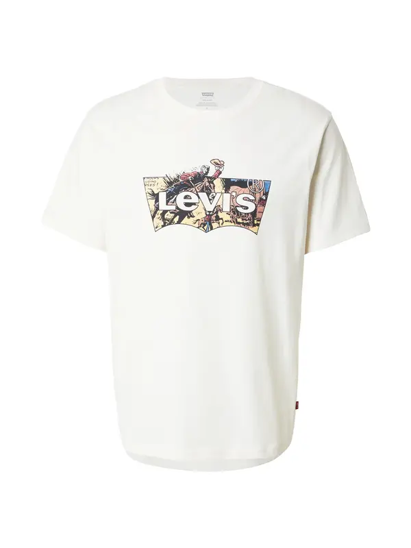 LEVI'S ® LEVI'S ® Majica 'Relaxed Fit Tee'  kamela / svetlo oranžna / črna / off-bela