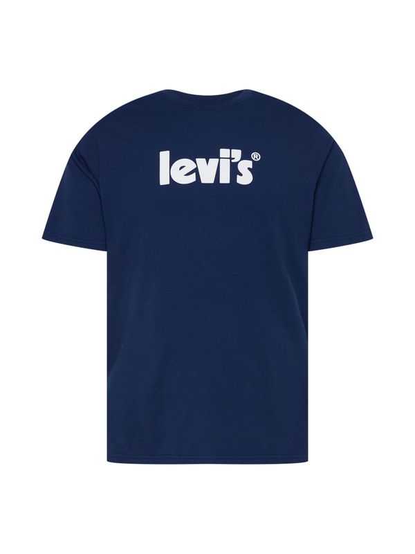 LEVI'S ® LEVI'S ® Majica 'Relaxed Fit Tee'  temno modra / bela