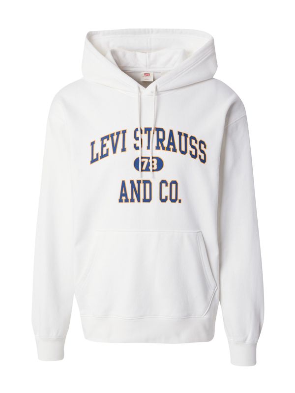 LEVI'S ® LEVI'S ® Majica 'Relaxed Graphic Hoodie'  temno modra / oranžna / bela