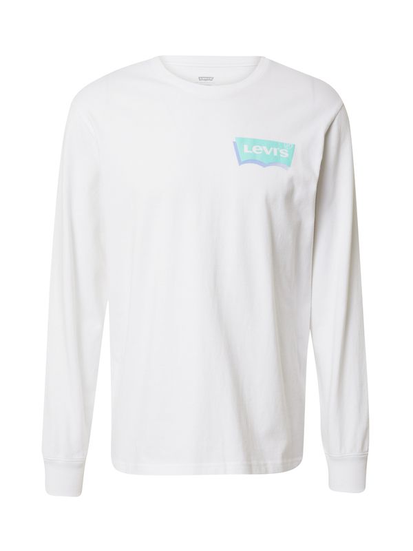 LEVI'S ® LEVI'S ® Majica 'Relaxed LS Graphic Tee'  modra / turkizna / bela