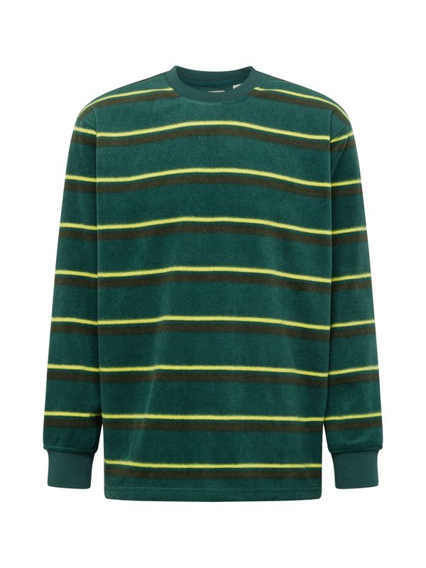 LEVI'S ® LEVI'S ® Majica 'Sherpa Crewneck Sweatshirt'  apno / oliva / temno zelena